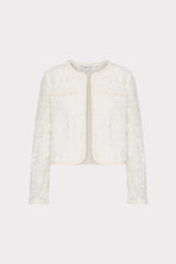 3D Garden Lace Jacket - White