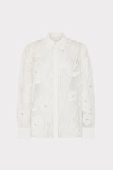 Ashton Grand Fleur Embroidered Top - White