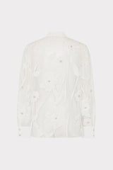 Ashton Grand Fleur Embroidered Top - White