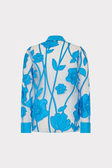 Ashton Grand Fleur Embroidered Top - Blue