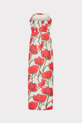 Orion Red Peonia Jacquard Dress - Red Multi