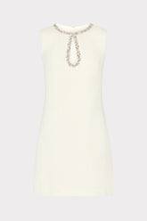 Eden Boucle Mini Dress - White