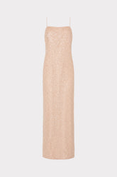 Anastasia Sequins Gown - Rose Gold