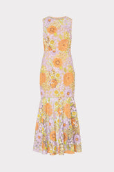Anna Embroidered Sleeveless Dress - Multi