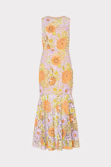 Anna Embroidered Sleeveless Dress - Multi