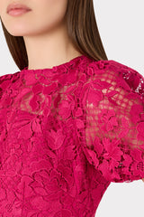 Yasmin Rose Mosaic Mini Dress - Raspberry