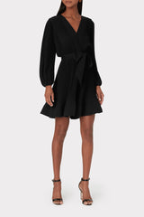 Liv Pleated Dress - Black