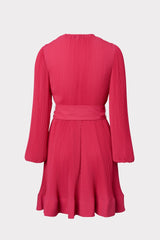 Liv Pleated Dress - Milly Pink