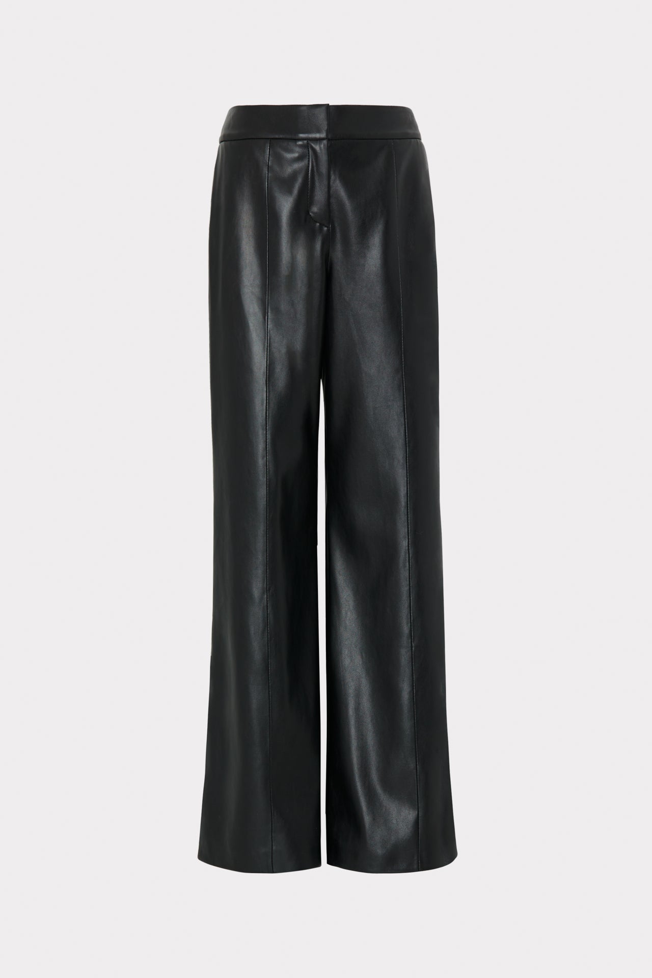 Nash Vegan Leather Pants - Black