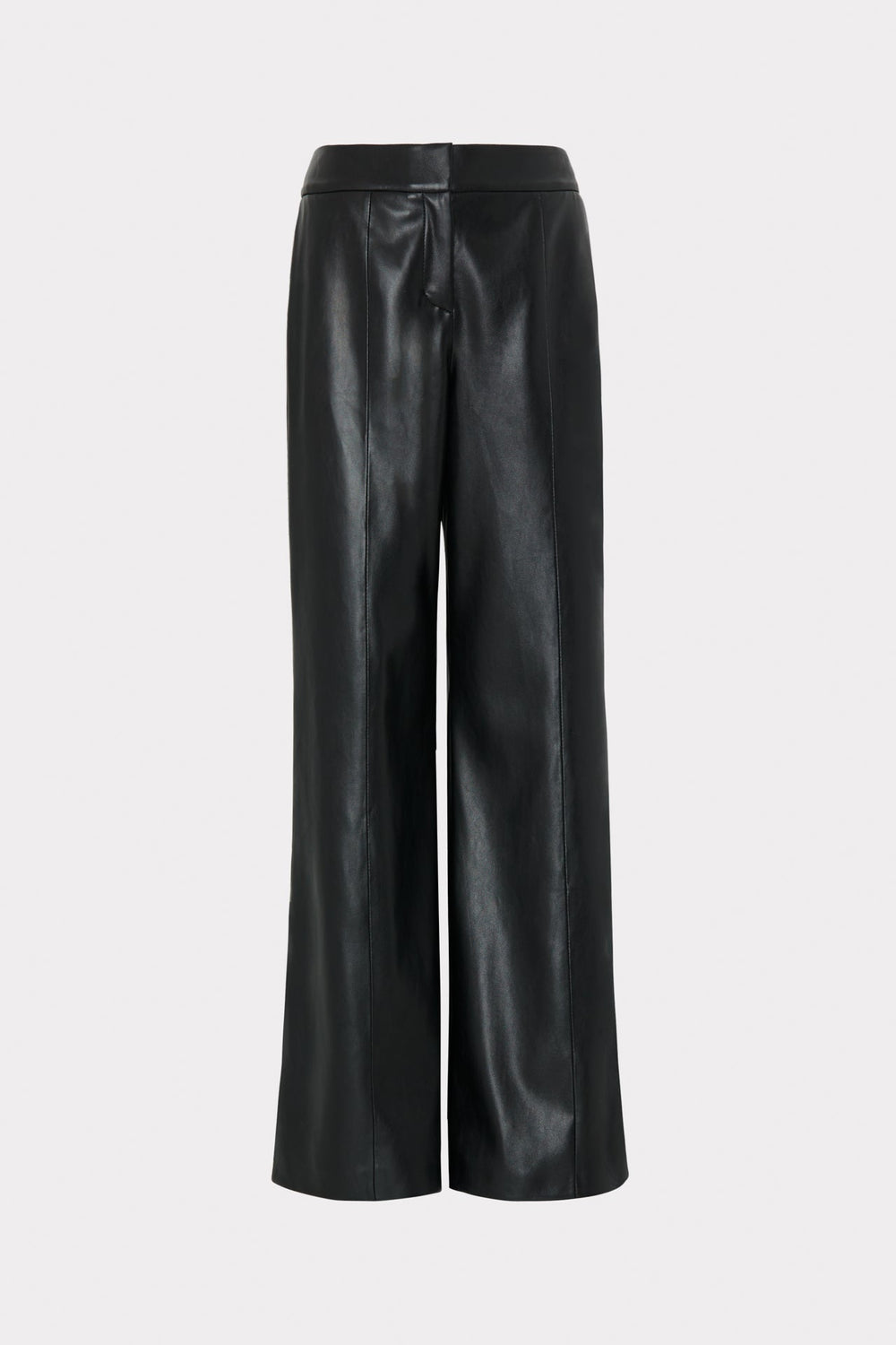 Nash Vegan Leather Pants - Black