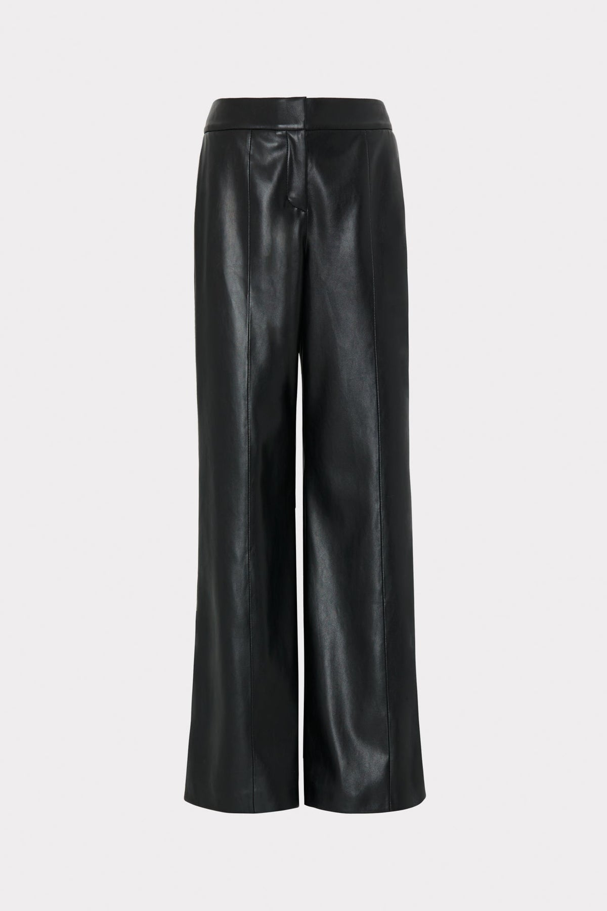 Nash Vegan Leather Pants - Black