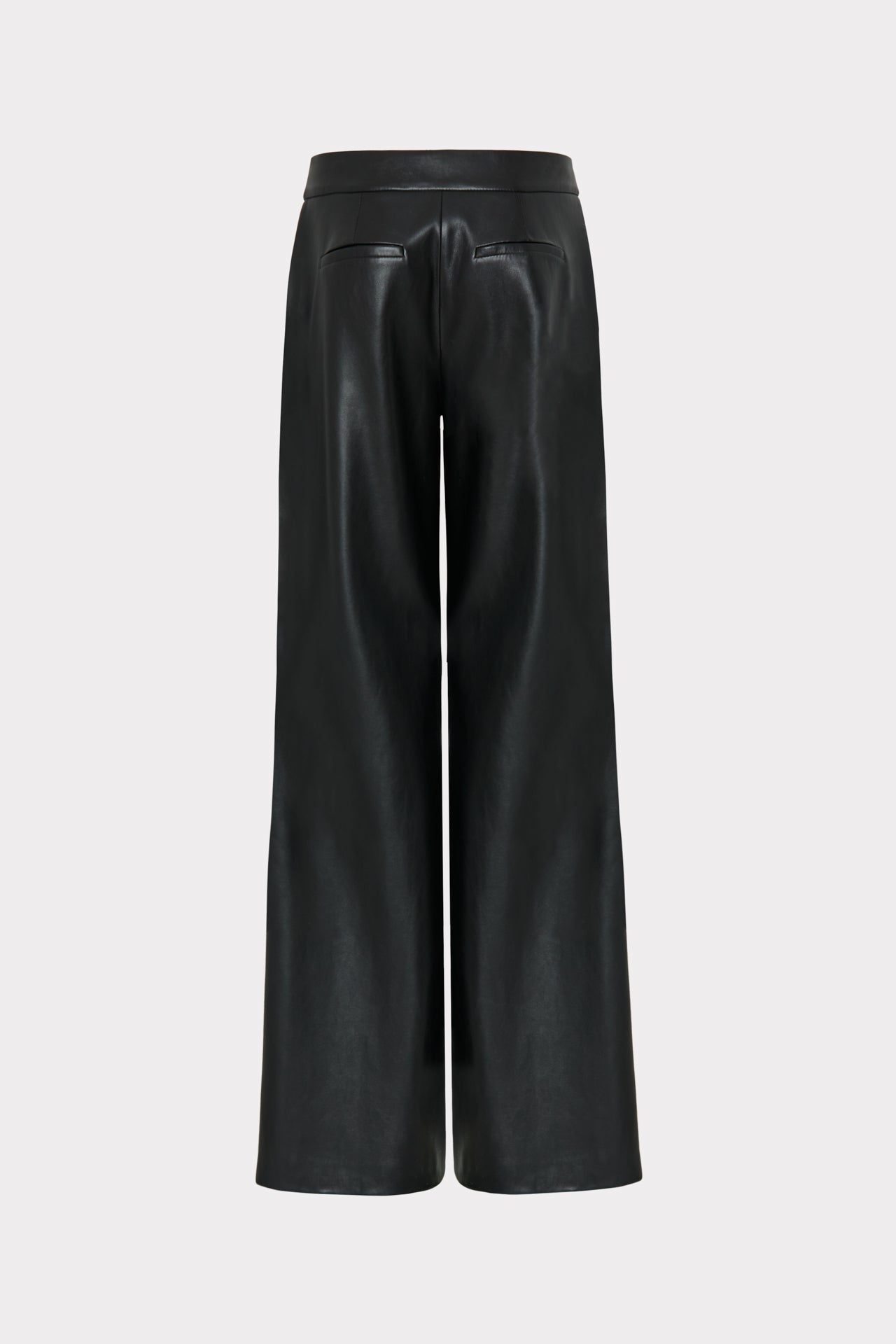 Nash Vegan Leather Pants - Black