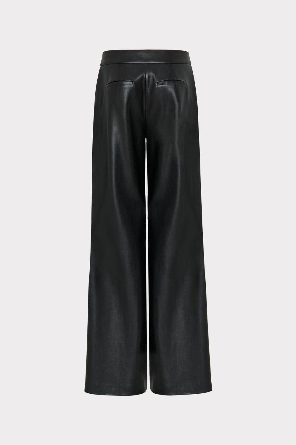 Nash Vegan Leather Pants - Black