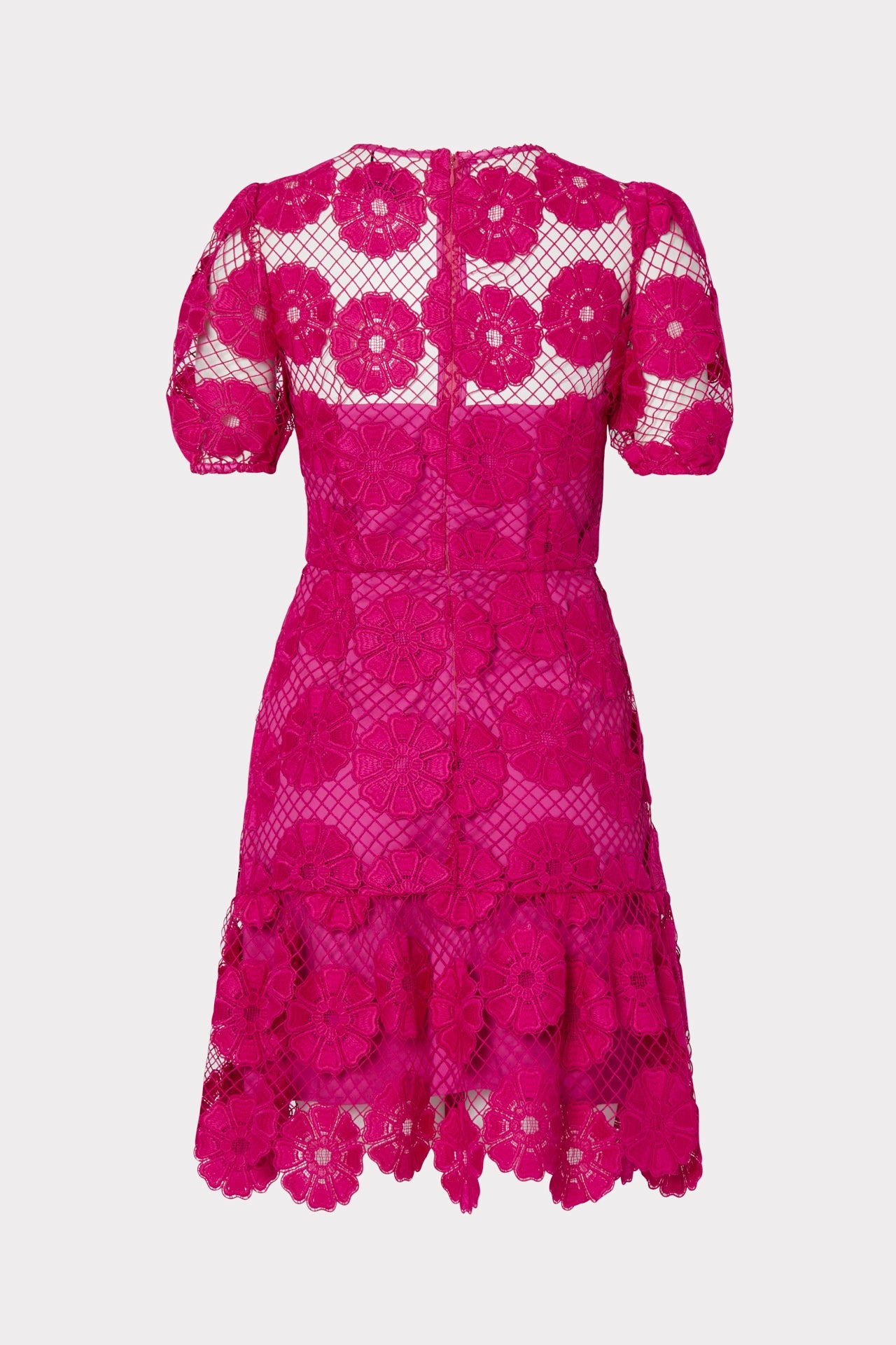 Yasmin Daisy Lace Dress - Milly Pink