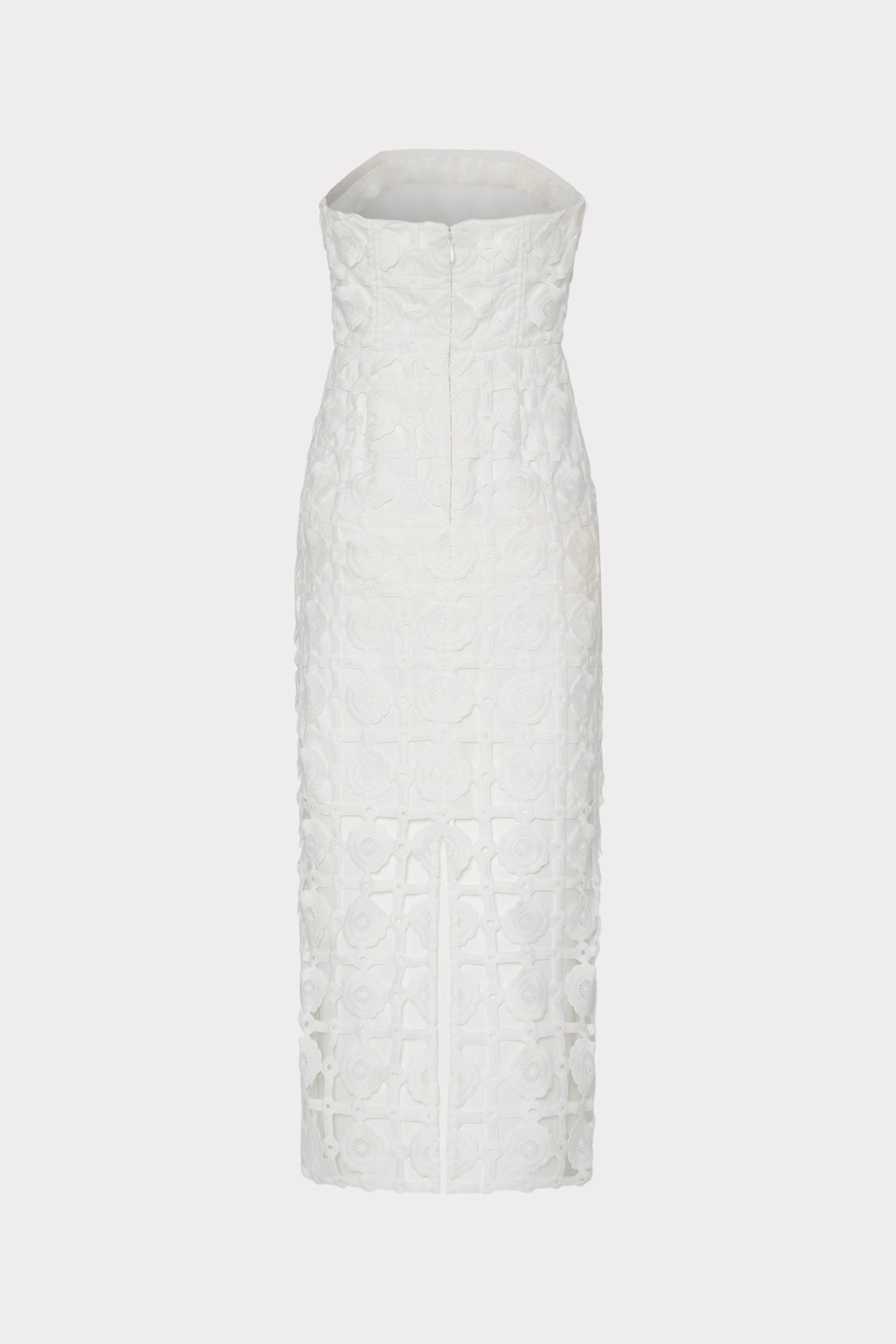 Kait Tile Lace Dress - White