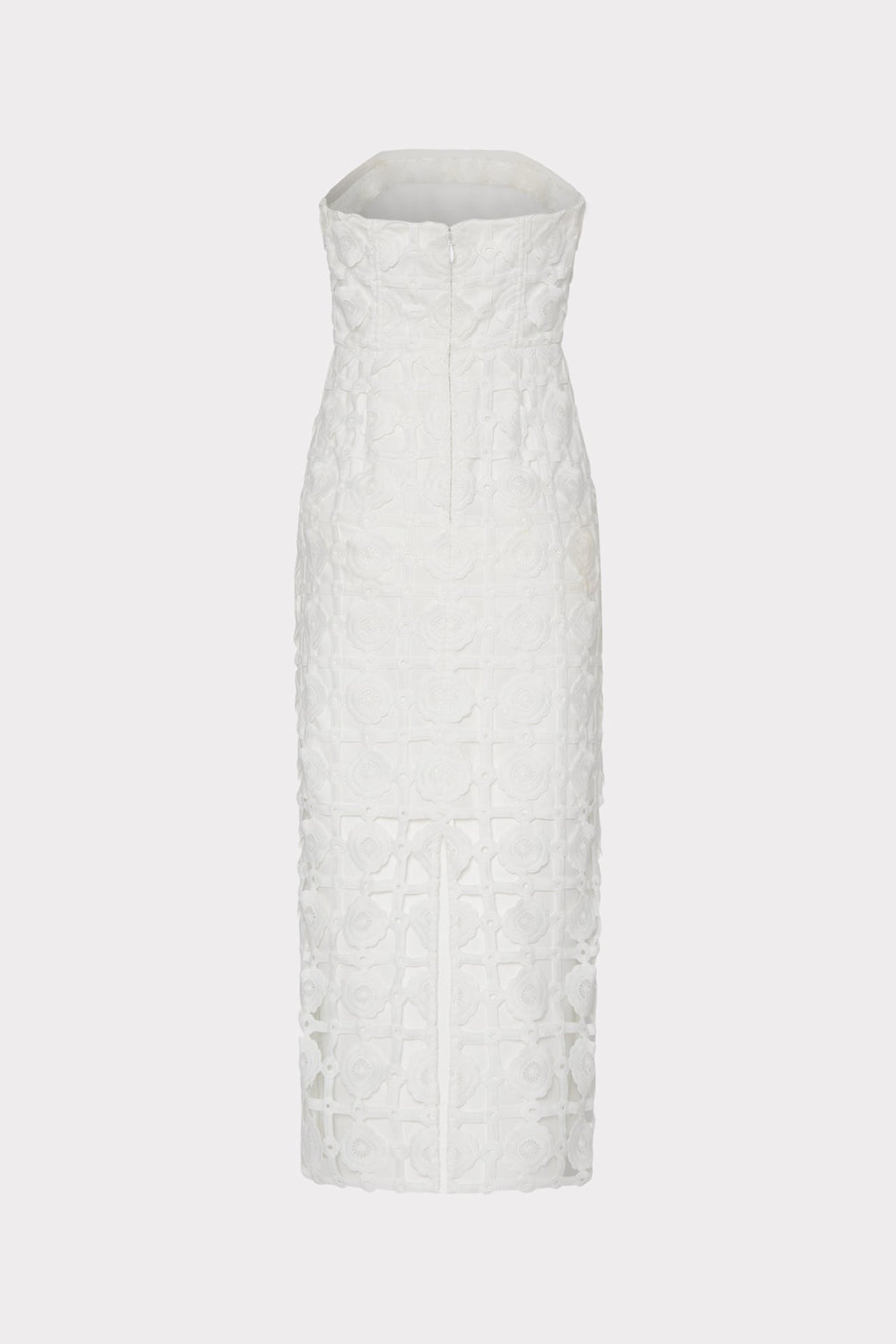 Kait Tile Lace Dress - White