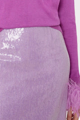 Adley Sequin Skirt - Purple