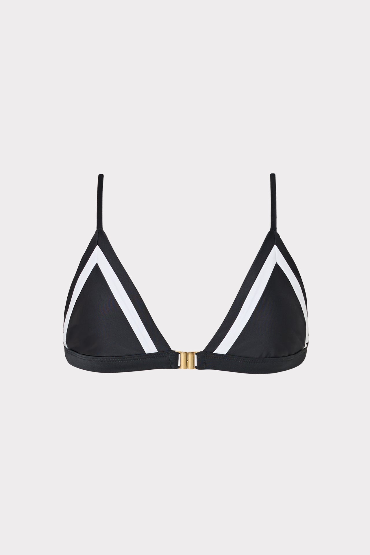 Amalfi Color Block Bikini Top - Black Multi