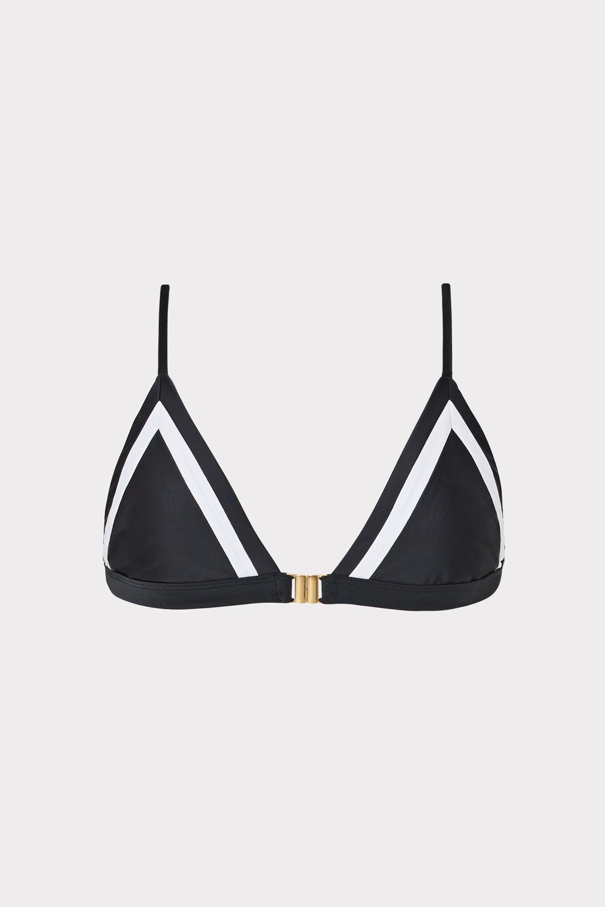 Amalfi Color Block Bikini Top - Black Multi