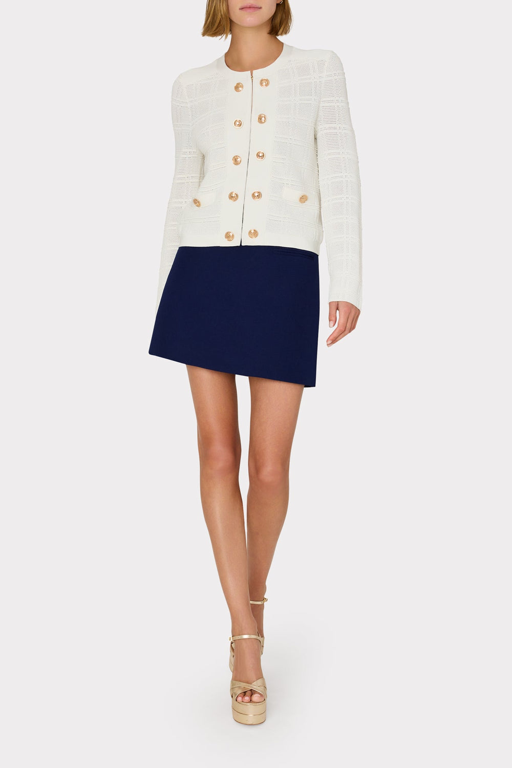 Lizzy Cady Mini Skirt - Navy