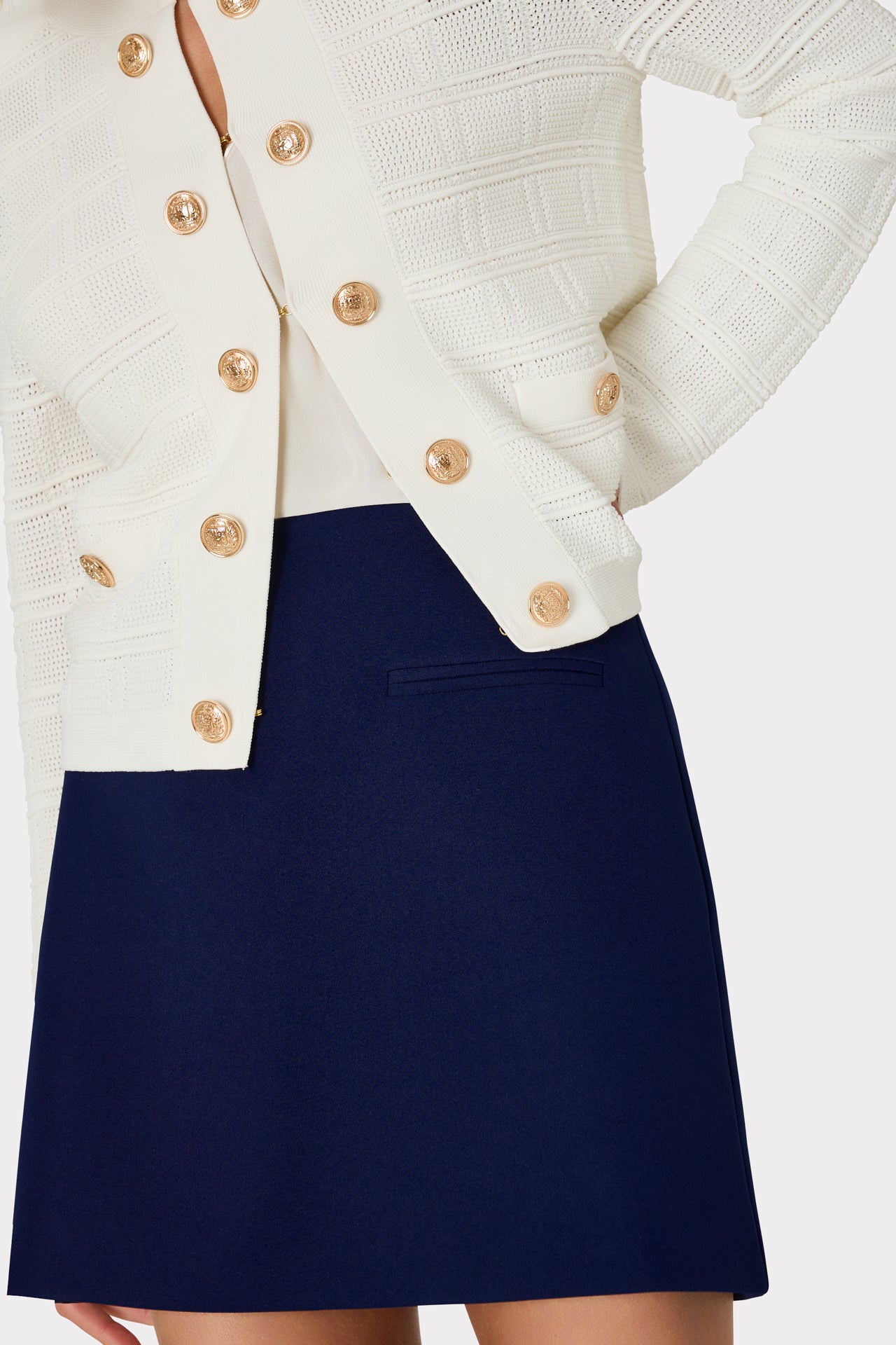 Lizzy Cady Mini Skirt - Navy