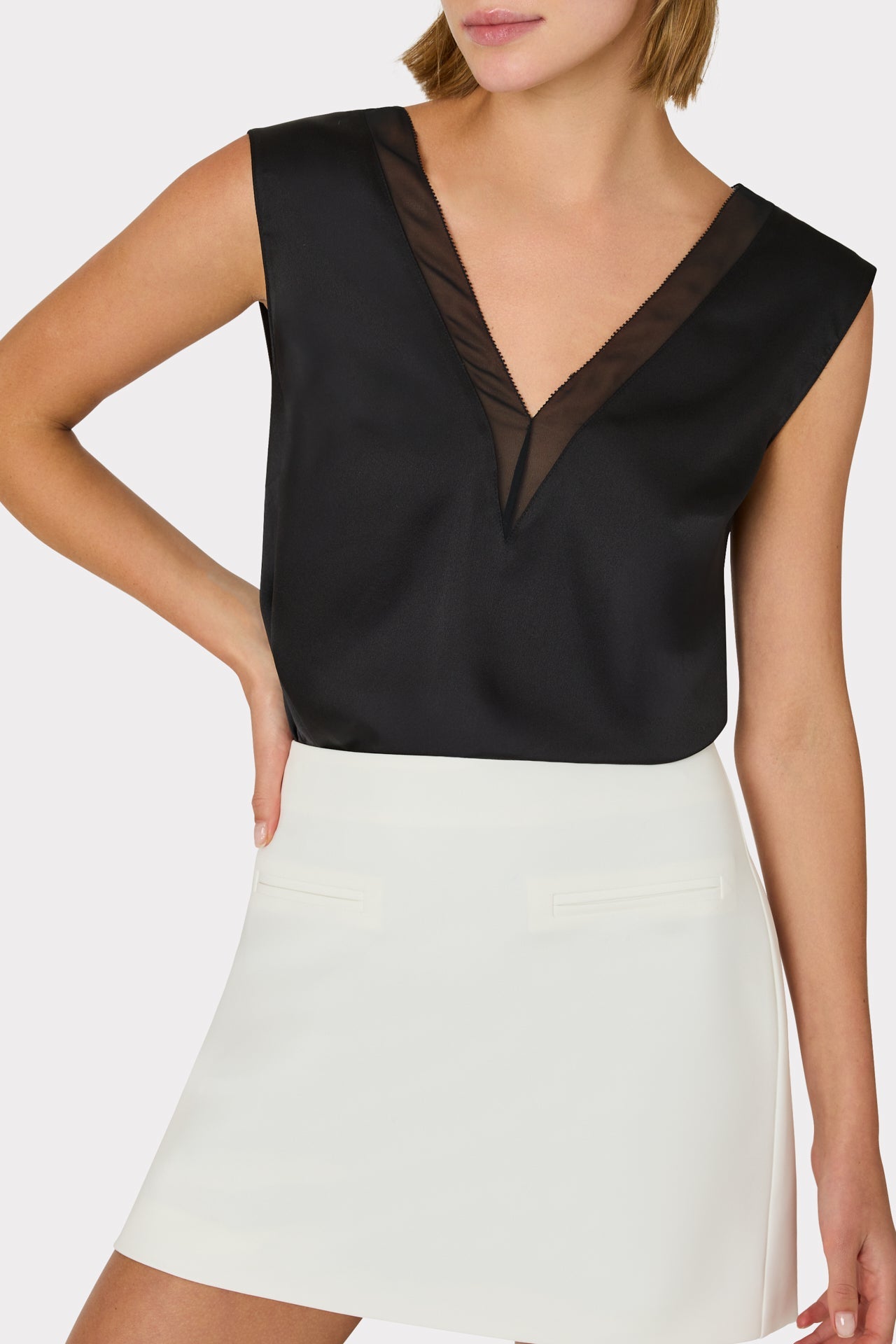 Lizzy Cady Mini Skirt - Ecru