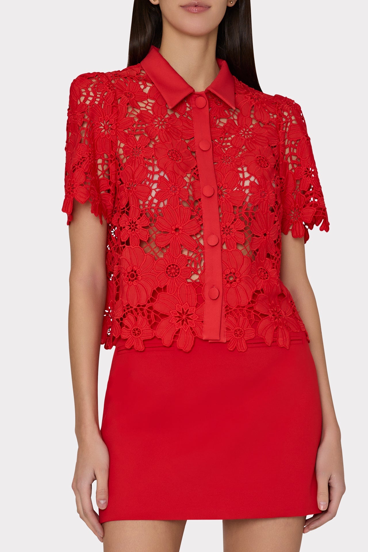 Lizzy Cady Mini Skirt - Red