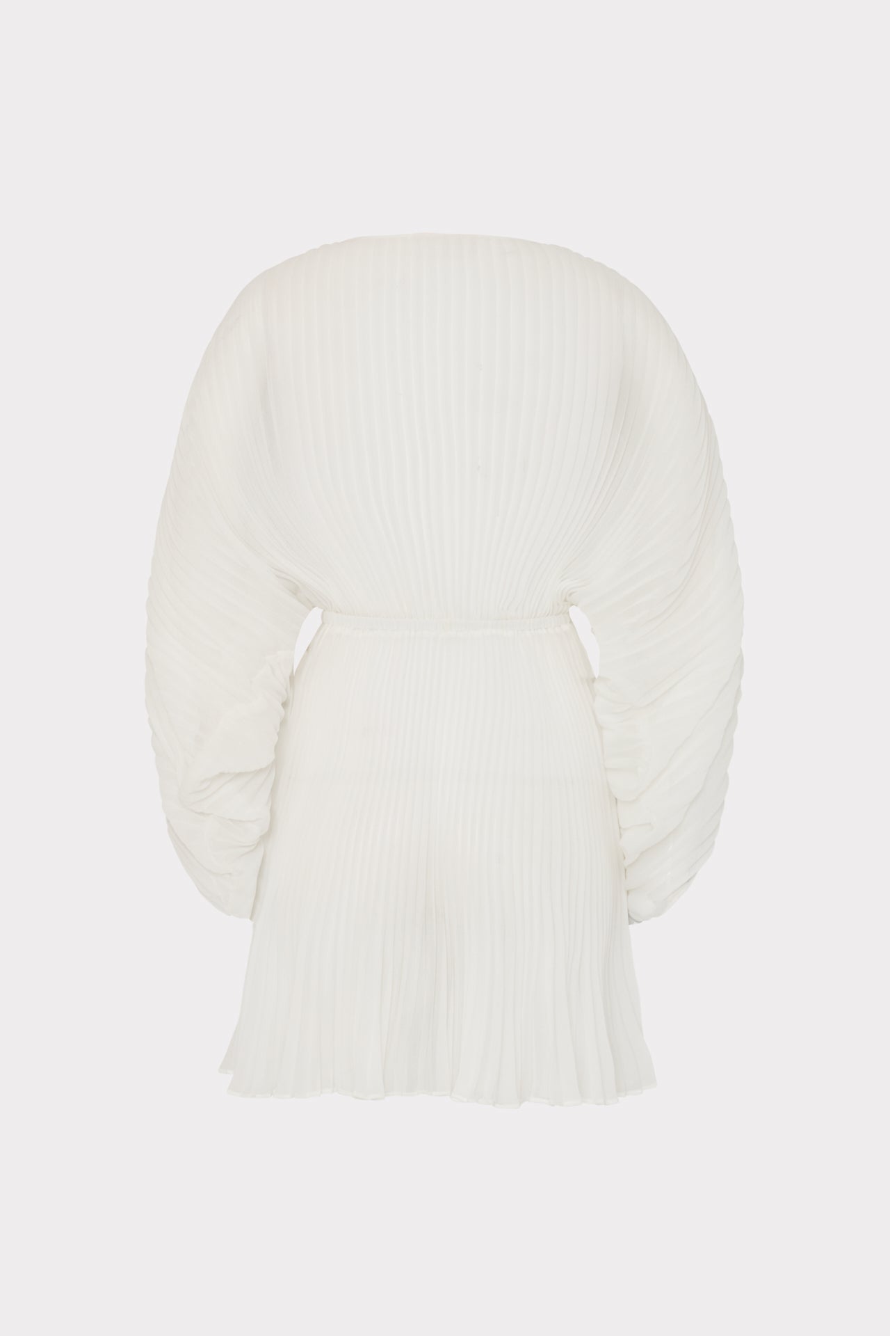 Solid Chiffon Tie Cover-Up - White