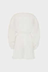 Solid Chiffon Tie Cover-Up - White