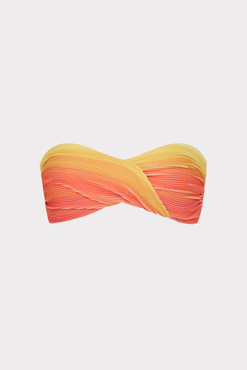 Sunset Stripe Twist Bandeau Top - Multi