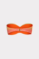 Sunset Stripe Twist Bandeau Top - Multi