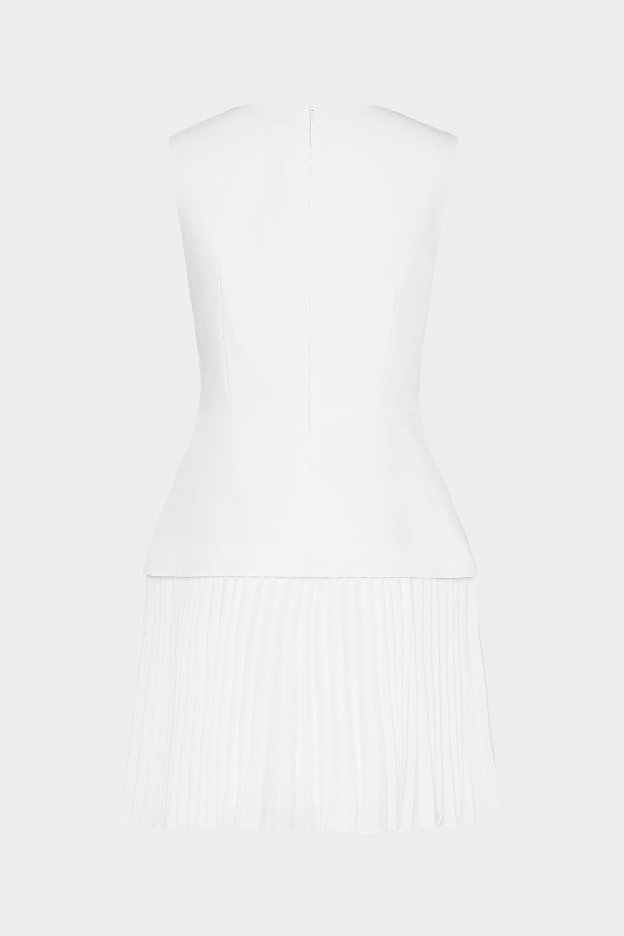 Haddy Pleated Mini Dress - Ecru