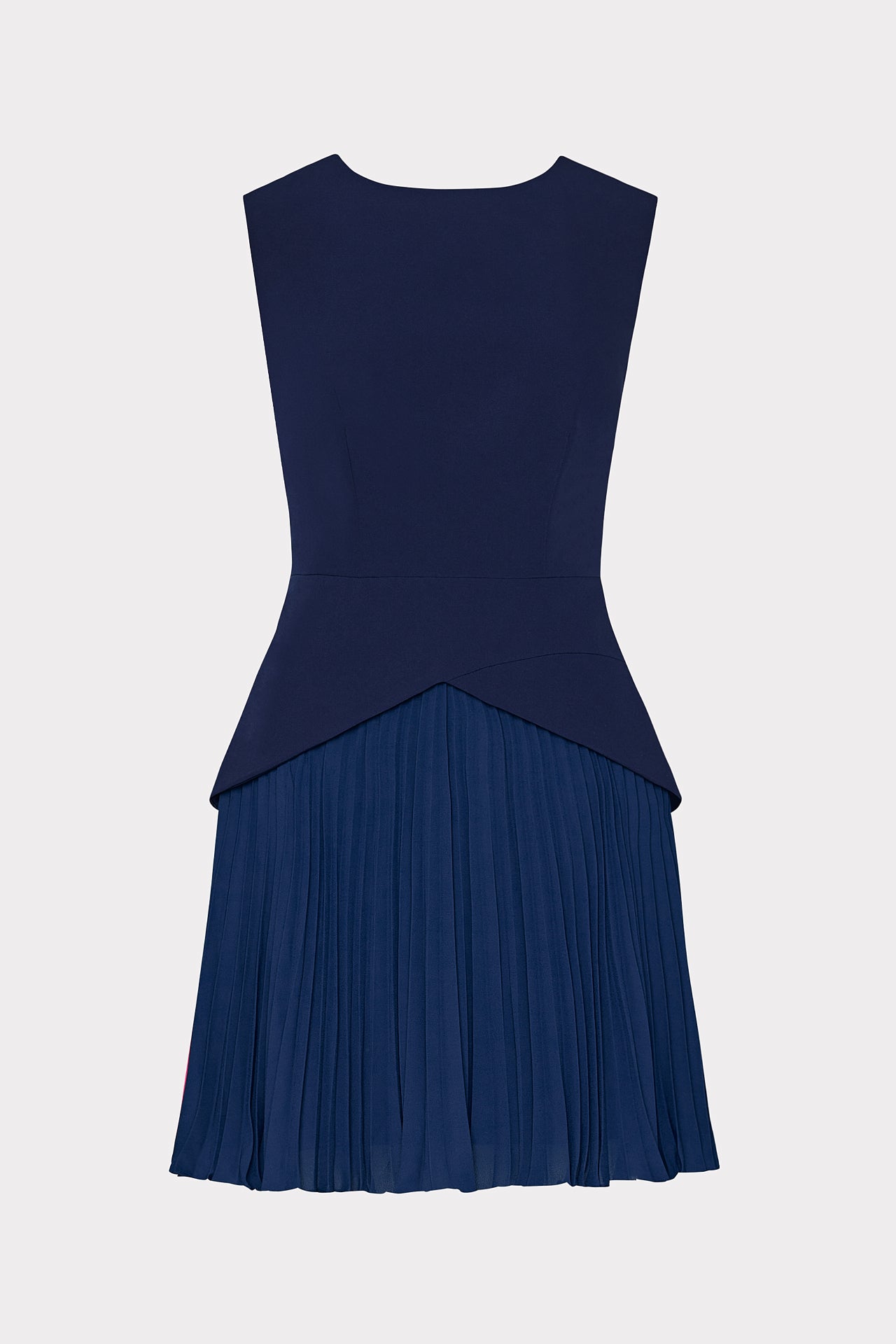 Haddy Pleated Mini Dress - Navy