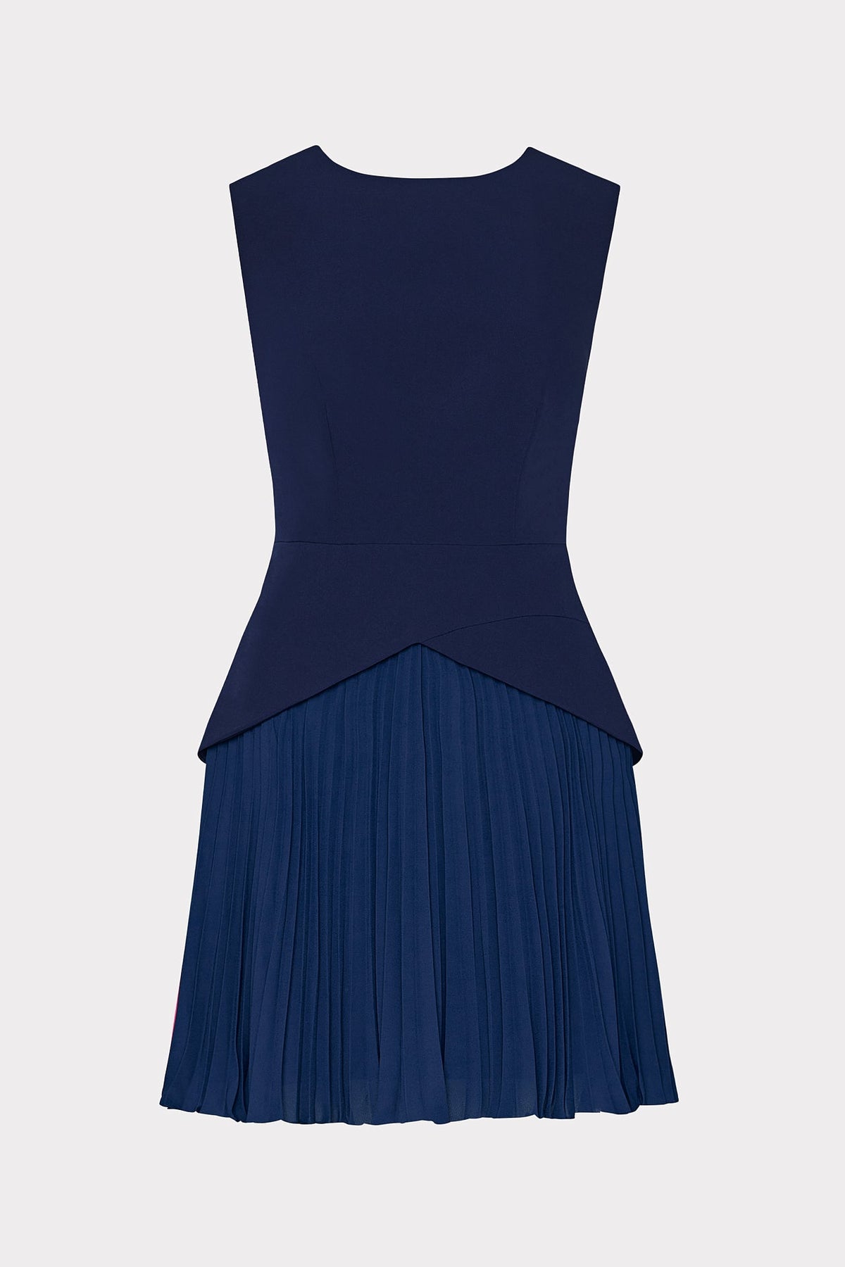 Haddy Pleated Mini Dress - Navy