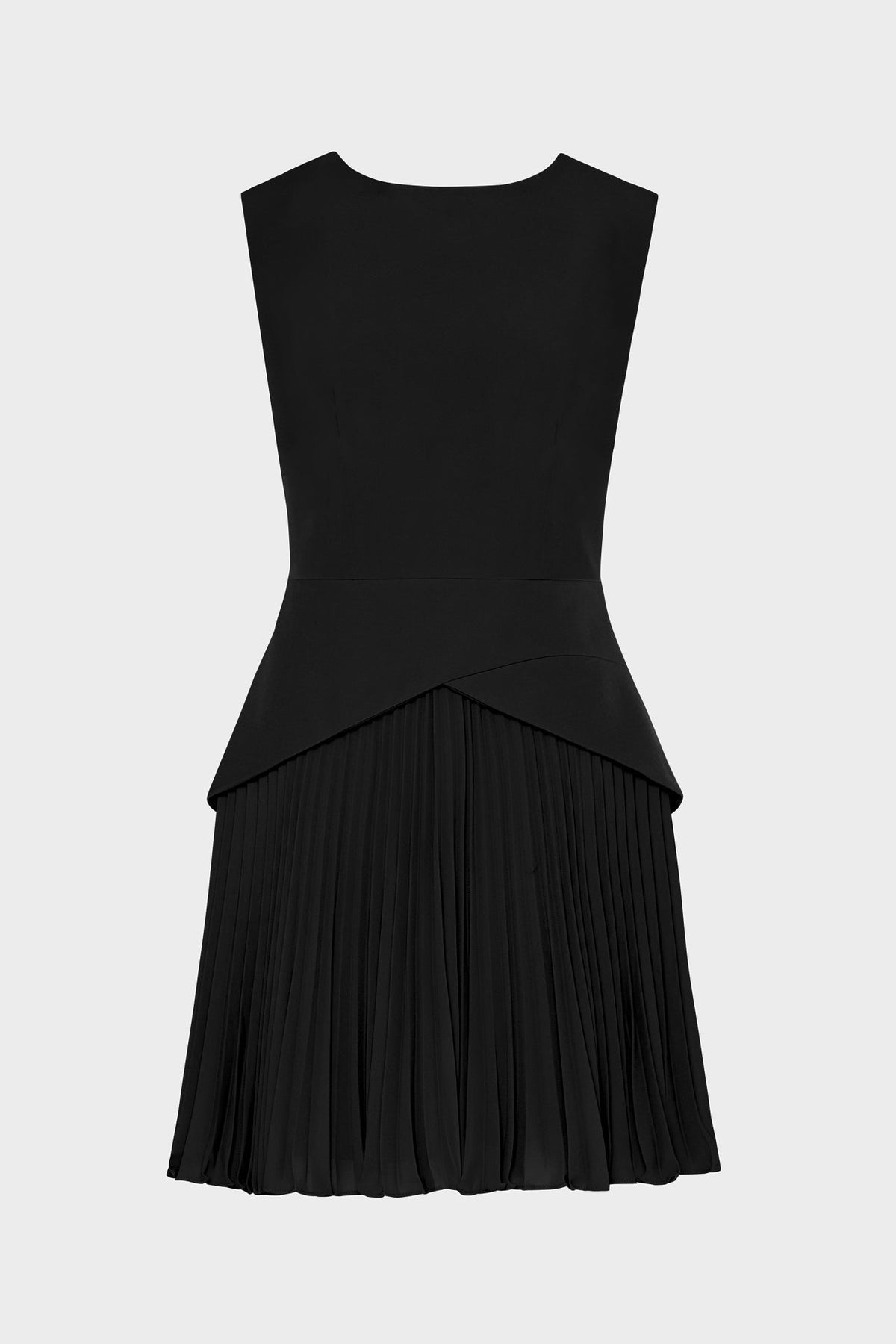Haddy Pleated Mini Dress - Black