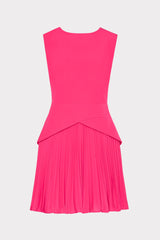 Haddy Pleated Mini Dress - Pink