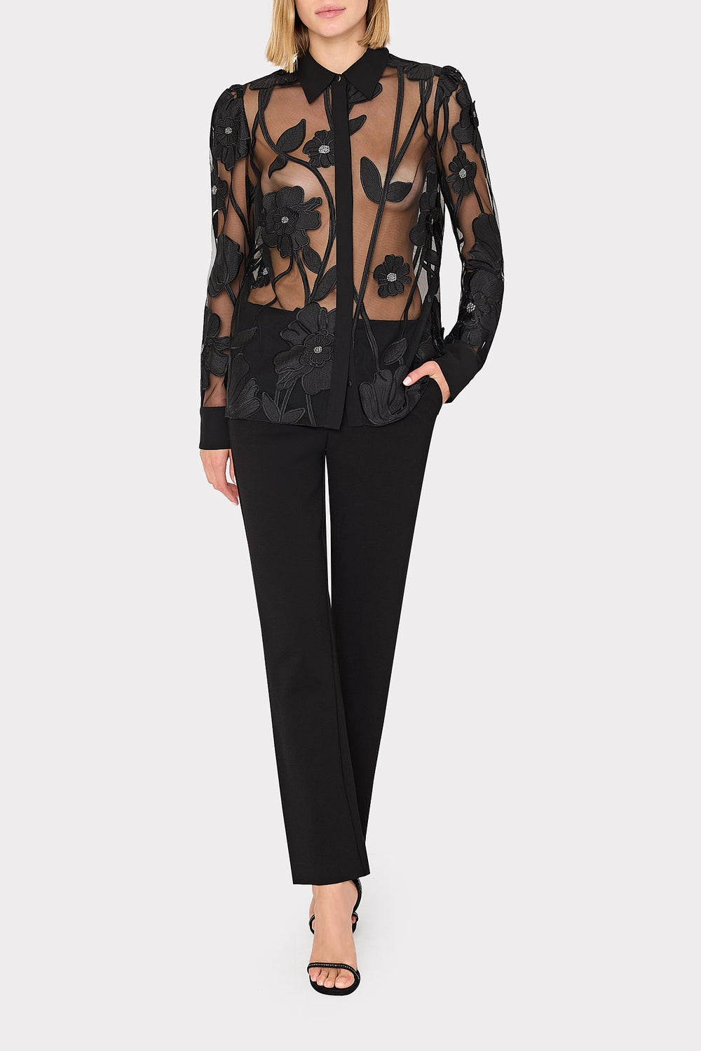Nicole Ponte Pants - Black