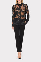 Nicole Ponte Pants - Black