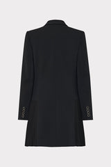 Noora Pleated Blazer Dress - Black
