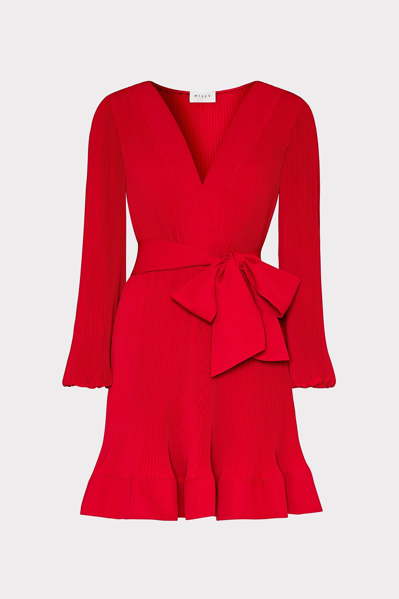 Liv Pleated Dress - Really Red