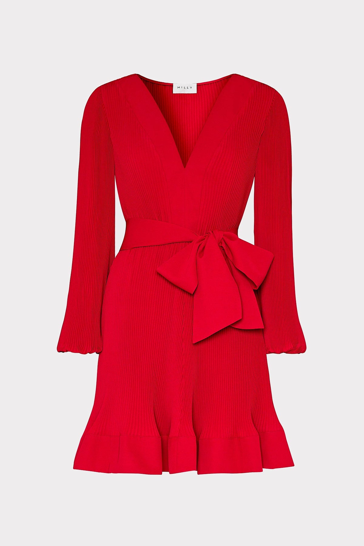 Liv Pleated Dress - Really Red