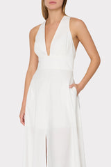 Catarina Poplin Maxi Dress - White