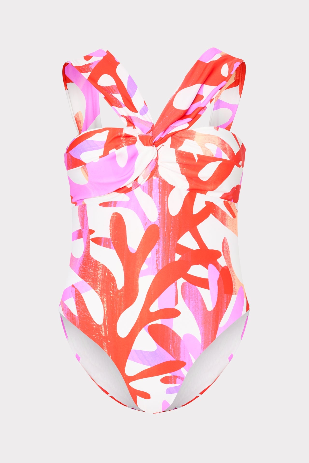 Betsy Italian Under The Sea Bandeau One Piece - Pink Multi