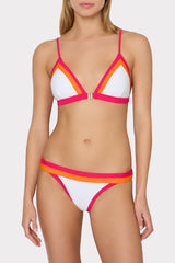 Positano Color Block Bikini Top - Pink Multi