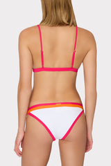 Positano Color Block Bikini Bottom - Pink Multi