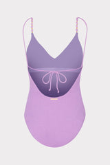 Cannes Beaded Strap One Piece - Purple