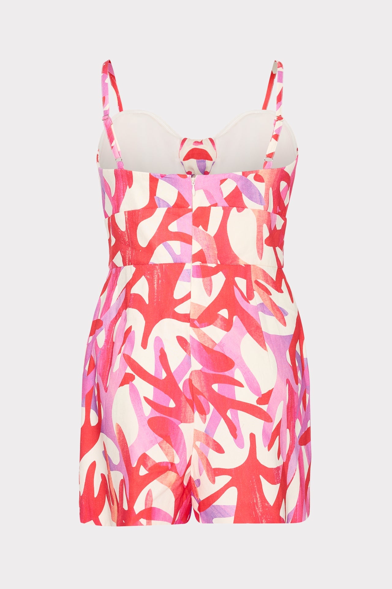 Anya Under The Sea Linen Romper - Pink Multi