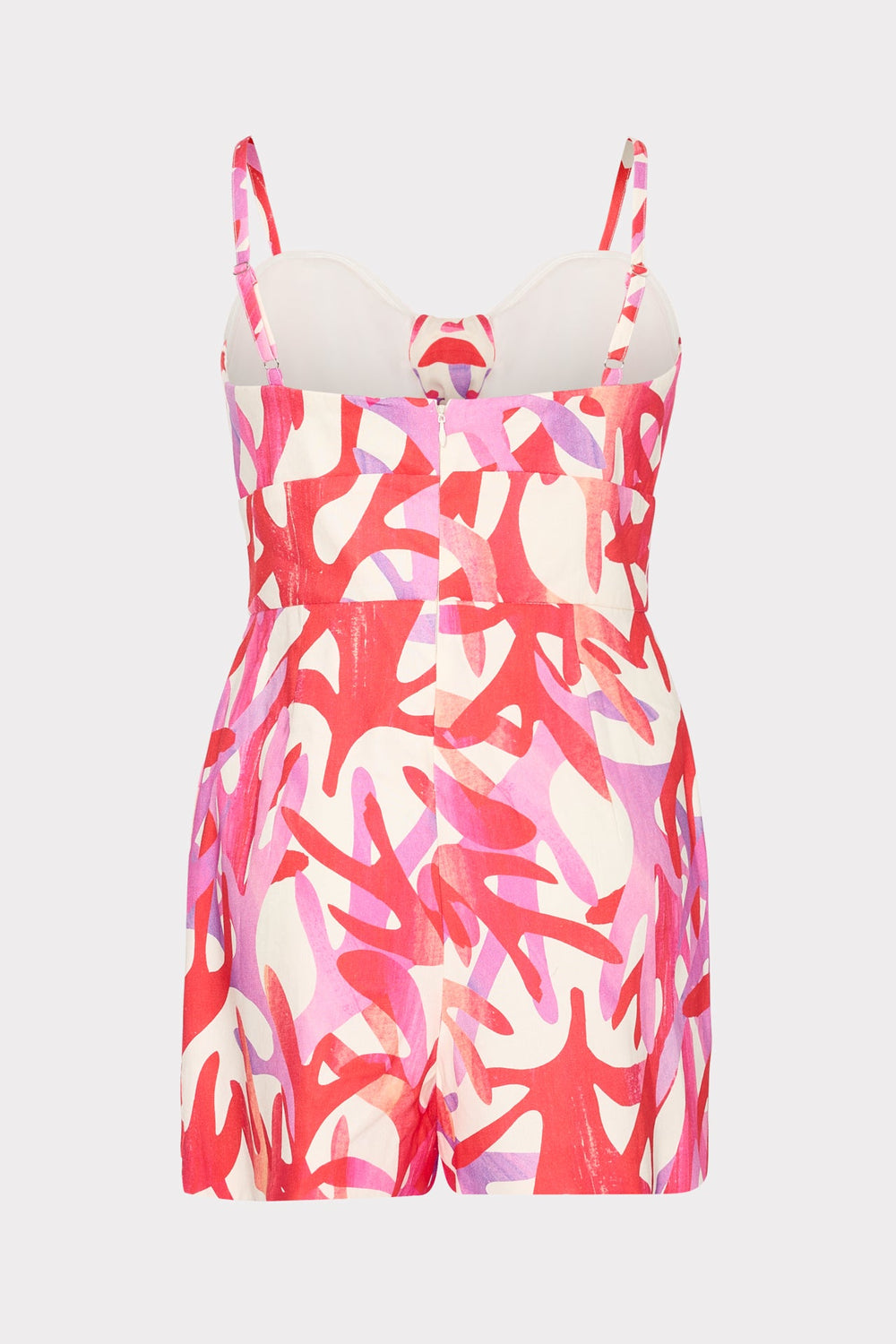 Anya Under The Sea Linen Romper - Pink Multi