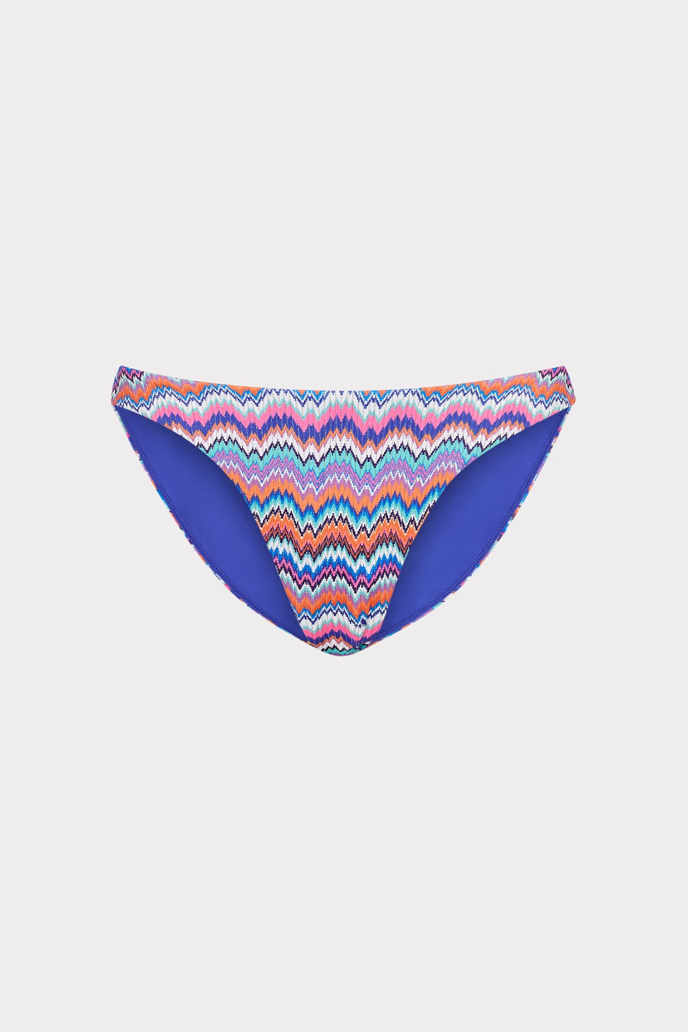 Margot Barcelona Metallic Chevron Bikini Bottom - Blue Multi