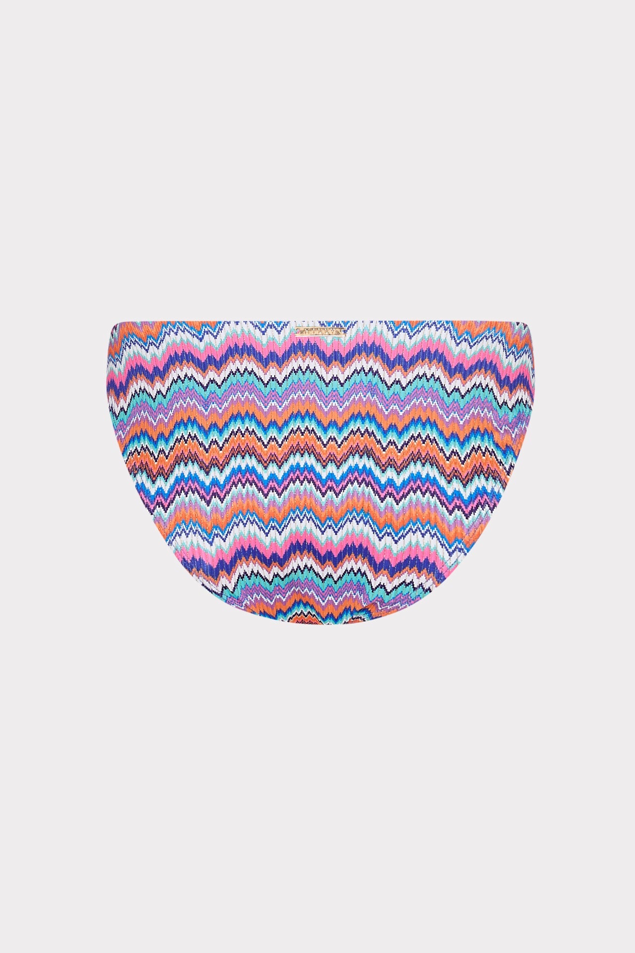 Margot Barcelona Metallic Chevron Bikini Bottom - Blue Multi